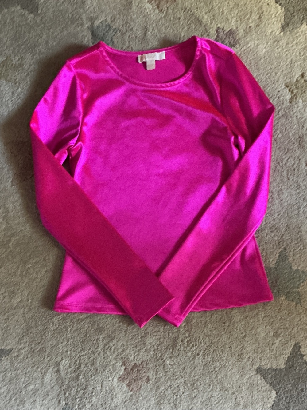 GB girls Hot Pink Long Sleeve Crewneck Top